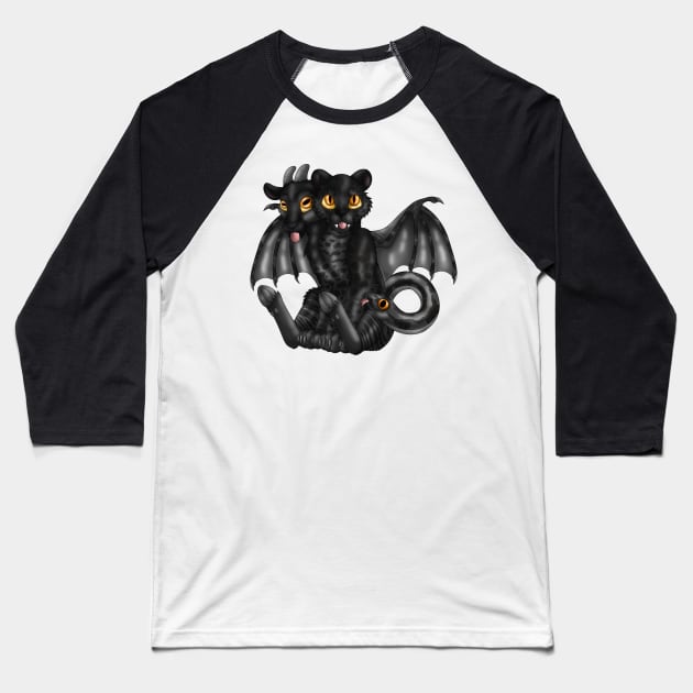 Chimera Cubs: Black Jaguar Baseball T-Shirt by spyroid101